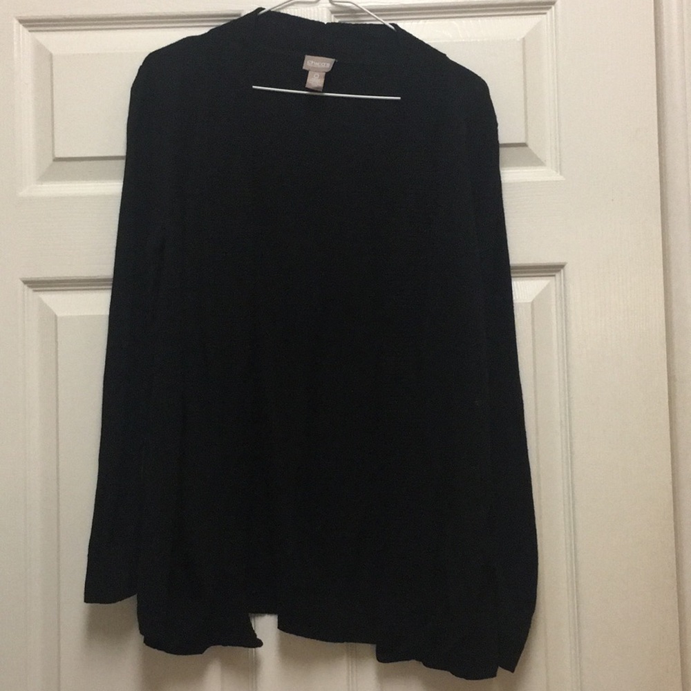 Black cardigan sweater with pockets
